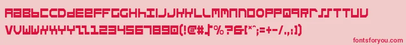 StuntmanCondensed Font – Red Fonts on Pink Background