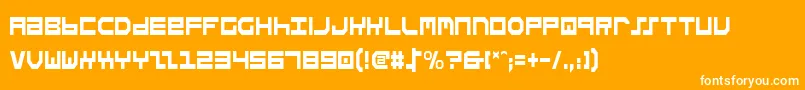 StuntmanCondensed Font – White Fonts on Orange Background