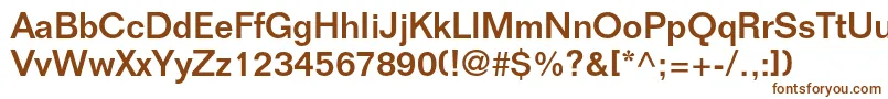 Police FoliostdMedium – polices brunes