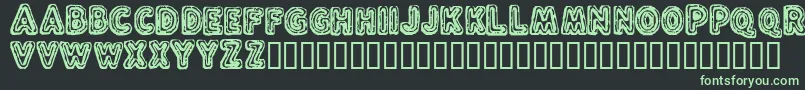 FluxCapacitor Font – Green Fonts on Black Background