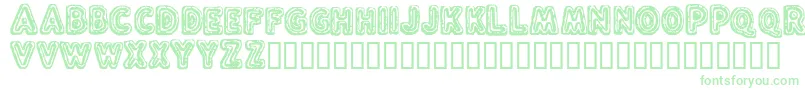 FluxCapacitor Font – Green Fonts on White Background
