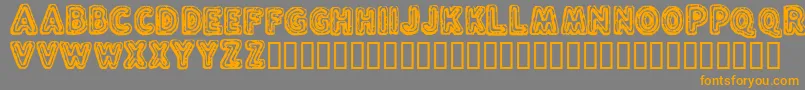 FluxCapacitor Font – Orange Fonts on Gray Background