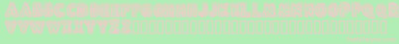 FluxCapacitor Font – Pink Fonts on Green Background