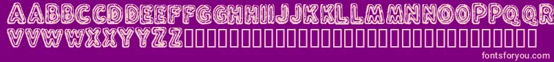 FluxCapacitor Font – Pink Fonts on Purple Background