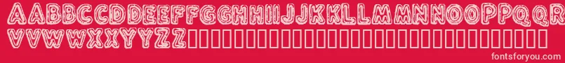 FluxCapacitor Font – Pink Fonts on Red Background