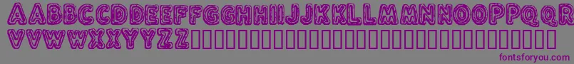 FluxCapacitor Font – Purple Fonts on Gray Background