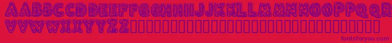 FluxCapacitor Font – Purple Fonts on Red Background
