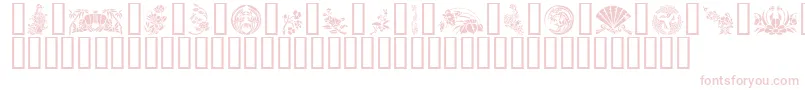 Fonte GeJapaneseArt – fontes cor-de-rosa