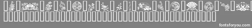 GeJapaneseArt Font – White Fonts on Gray Background