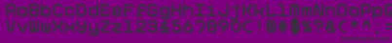 BigPixelShadowDemo Font – Black Fonts on Purple Background