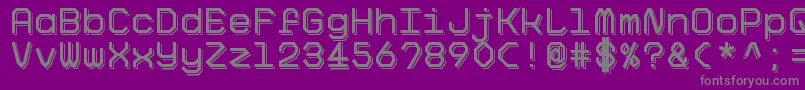 BigPixelShadowDemo Font – Gray Fonts on Purple Background
