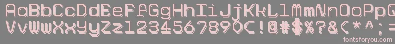 BigPixelShadowDemo Font – Pink Fonts on Gray Background