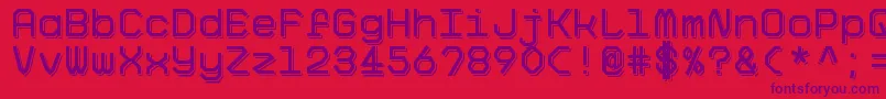 BigPixelShadowDemo Font – Purple Fonts on Red Background
