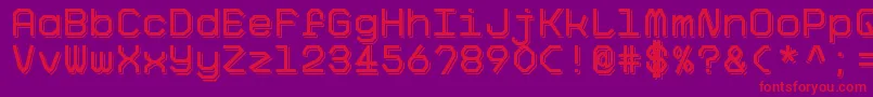BigPixelShadowDemo Font – Red Fonts on Purple Background