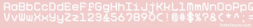 BigPixelShadowDemo Font – White Fonts on Pink Background