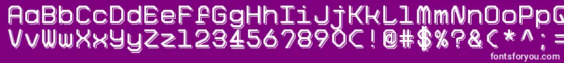BigPixelShadowDemo Font – White Fonts on Purple Background