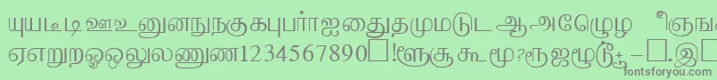 Шрифт AabohiRegular – серые шрифты на зелёном фоне