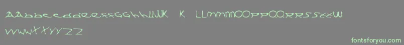Divx-Schriftart – Grüne Schriften auf grauem Hintergrund