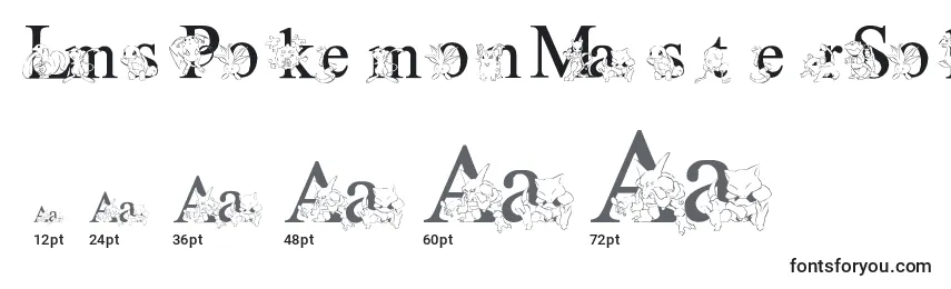 Größen der Schriftart LmsPokemonMasterSolid