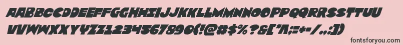 Zounderkitesuperital Font – Black Fonts on Pink Background