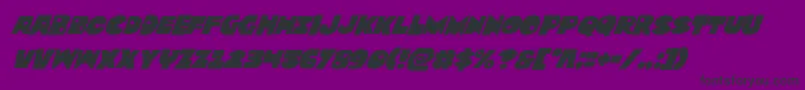 Zounderkitesuperital Font – Black Fonts on Purple Background