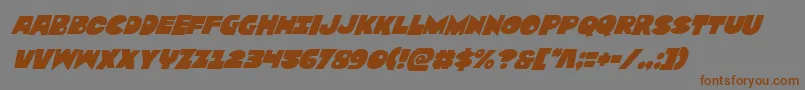 Zounderkitesuperital Font – Brown Fonts on Gray Background