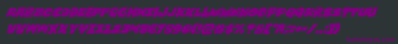 Zounderkitesuperital Font – Purple Fonts on Black Background