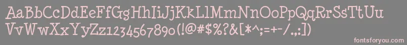 MinyaNouvelleRg Font – Pink Fonts on Gray Background