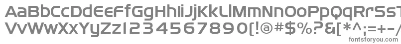 Sffourche-fontti – harmaat kirjasimet valkoisella taustalla