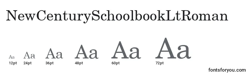 NewCenturySchoolbookLtRoman Font Sizes