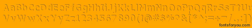 WithoutATrace Font – Black Fonts on Orange Background