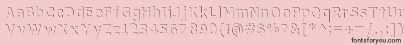 WithoutATrace Font – Black Fonts on Pink Background