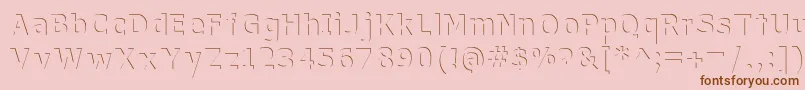 WithoutATrace Font – Brown Fonts on Pink Background