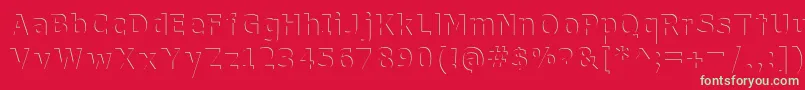 WithoutATrace Font – Green Fonts on Red Background