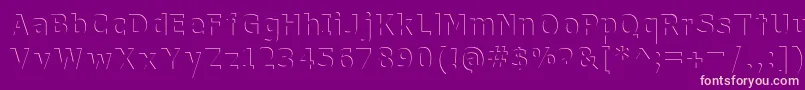 WithoutATrace Font – Pink Fonts on Purple Background