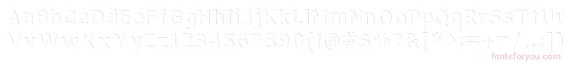 WithoutATrace Font – Pink Fonts on White Background