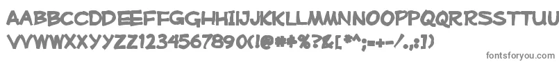Mufferawink Font – Gray Fonts on White Background