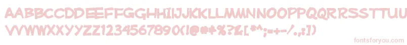 Mufferawink Font – Pink Fonts on White Background