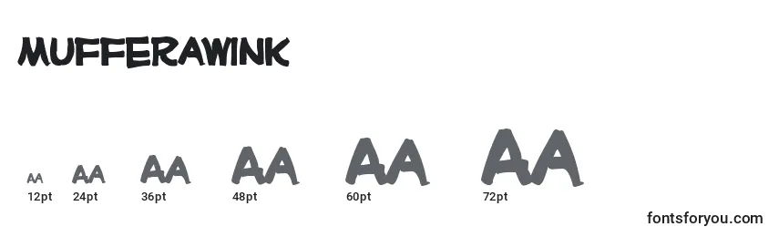 Размеры шрифта Mufferawink