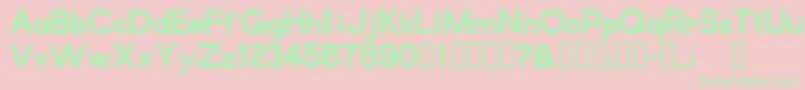 Vectorblack Font – Green Fonts on Pink Background