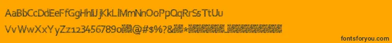 Collegethrash Font – Black Fonts on Orange Background