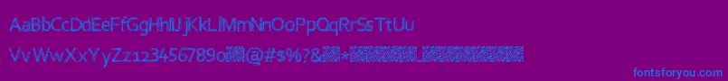 Шрифт Collegethrash – синие шрифты на фиолетовом фоне