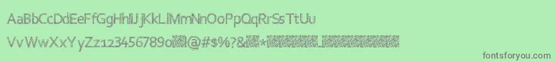 Collegethrash Font – Gray Fonts on Green Background