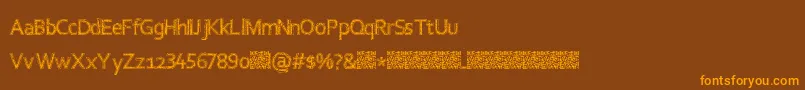 Collegethrash Font – Orange Fonts on Brown Background