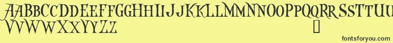 CaptainKiddDemo Font – Black Fonts on Yellow Background