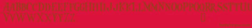 CaptainKiddDemo Font – Brown Fonts on Red Background