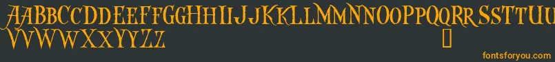 CaptainKiddDemo Font – Orange Fonts on Black Background