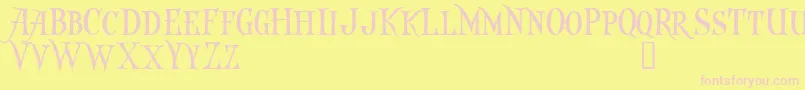 CaptainKiddDemo Font – Pink Fonts on Yellow Background