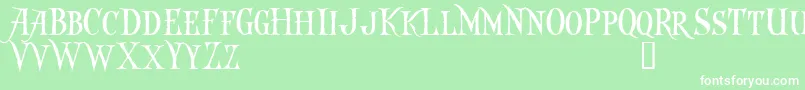 CaptainKiddDemo Font – White Fonts on Green Background