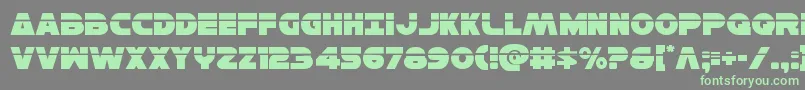 Hansolov3laser Font – Green Fonts on Gray Background